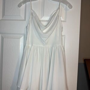 Elegant White skort dress
